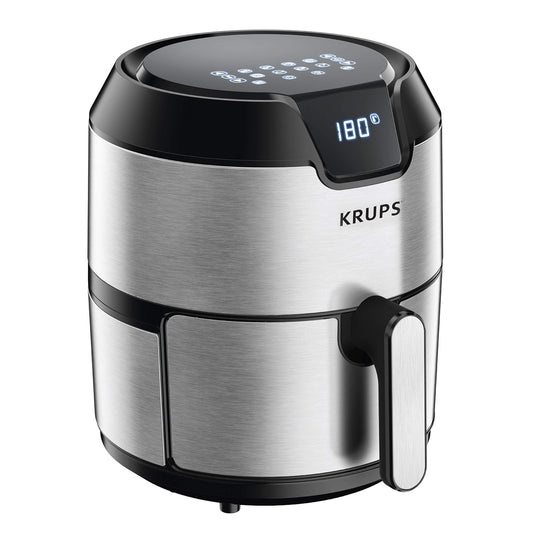 KRUPS 1510001480 EY401 4.2L Digital XL Air Fryer, 8 presets, Dishwasher safe, Removable Basket, Stainless Steel, 4.2 L