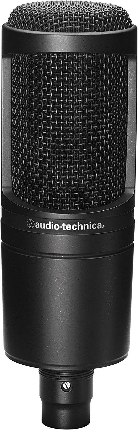 Audio-Technica AT2020 Cardioid Condenser Studio XLR Microphone, Ideal for Project/Home Studio Applications