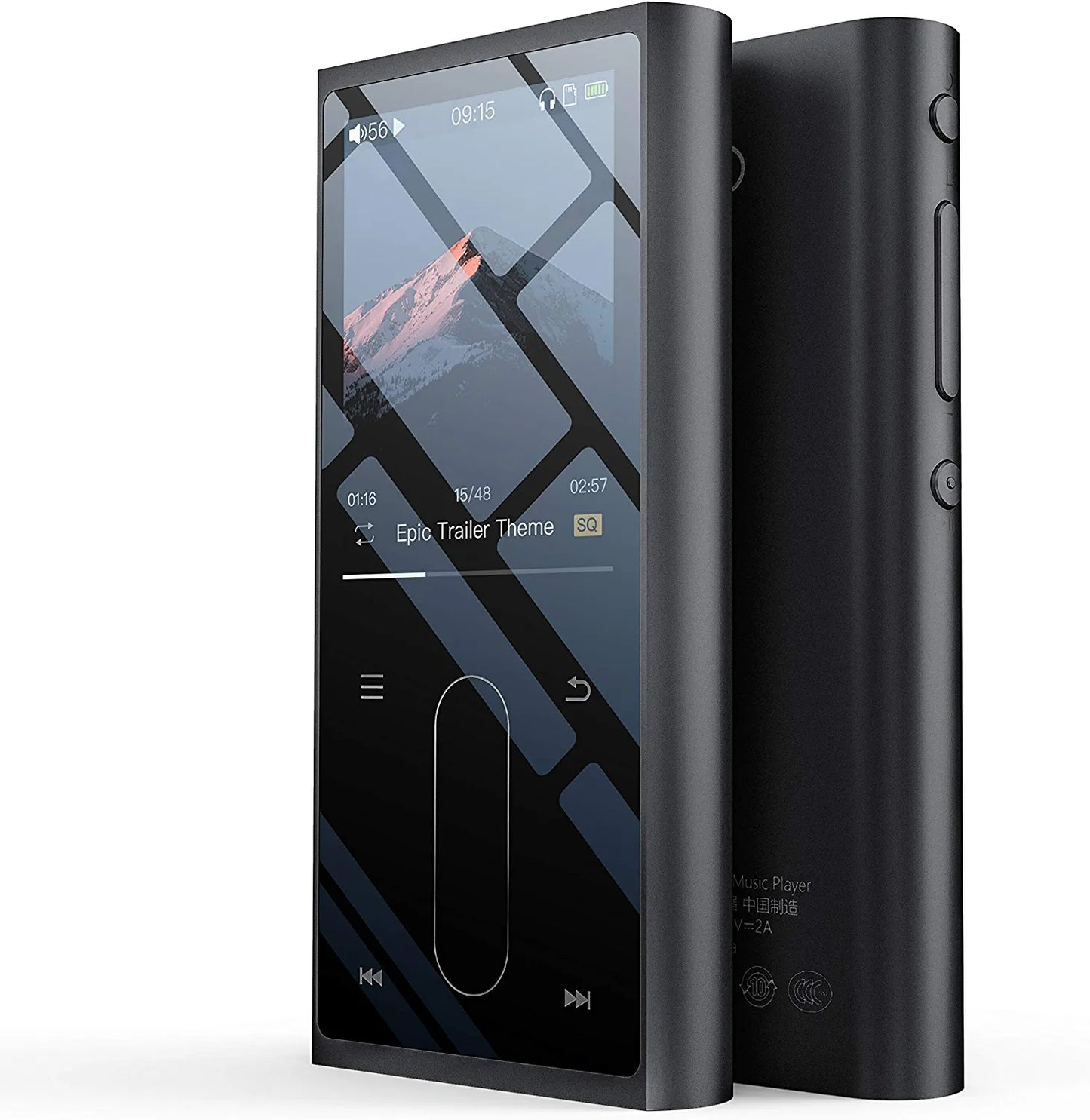 FiiO M3K HiFi MP3 Player with Digital Voice Recorder,24 Hours Playback and Expandable Up to 512GB with Independent Lock & Volume Control,Silver