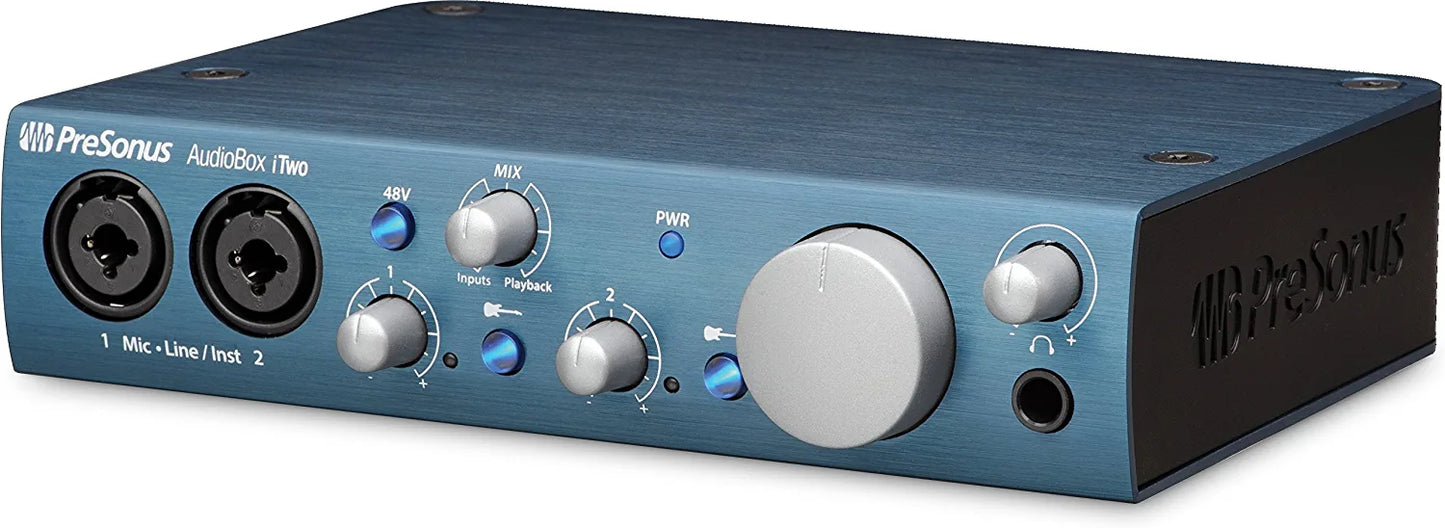 PreSonus AudioBox iOne 2x2 USB/iPad Audio Interface with Studio One Artist and Ableton Live Lite DAW Recording Software