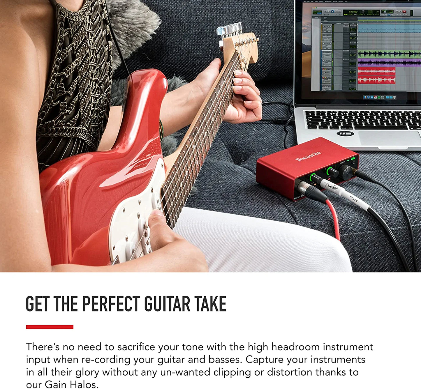 Focusrite Scarlett 2i2 3rd Gen USB Audio Interface for Recording, Songwriting, Streaming and Podcasting — High-Fidelity, Studio Quality Recording, and All the Software You Need to Record