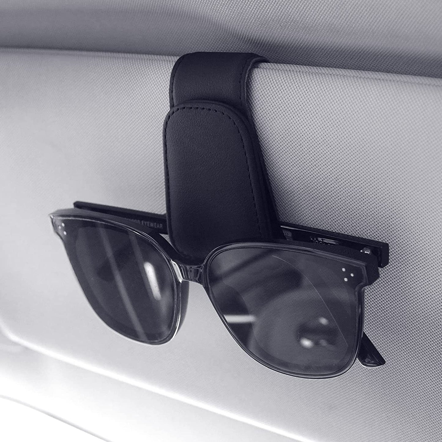 Sunglass holder in cars Visor Accessories (Black)