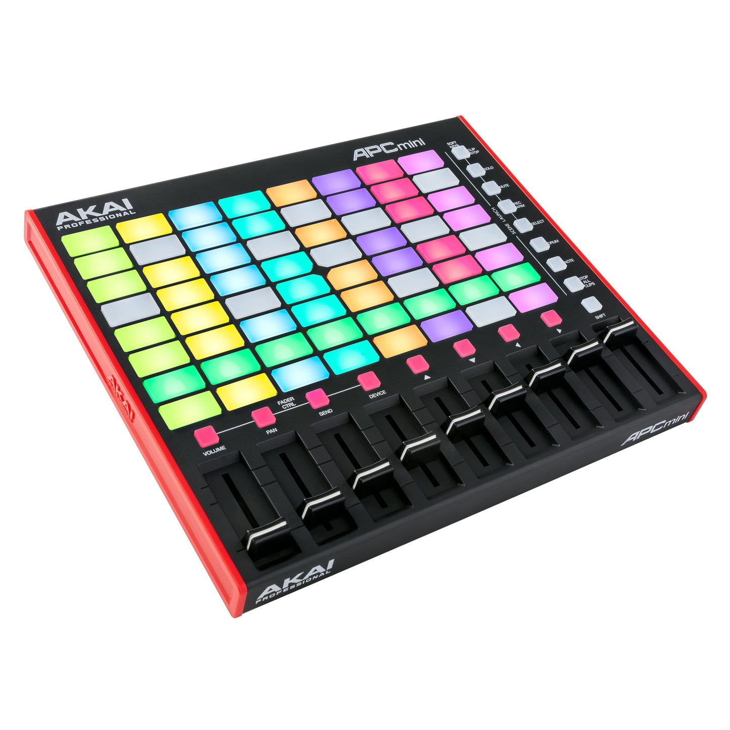 AKAI Professional APC Mini MK2 - USB MIDI Pad Controller for Clip Launching with Ableton Live Lite, 64 RGB Pads, Drum and Note Mode and MIDI Mixer,Black