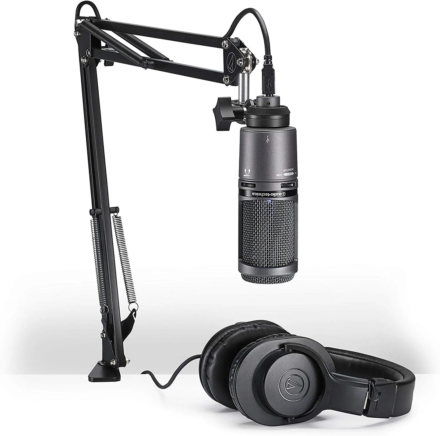 Audio-Technica AT2020 Cardioid Condenser Studio XLR Microphone, Ideal for Project/Home Studio Applications