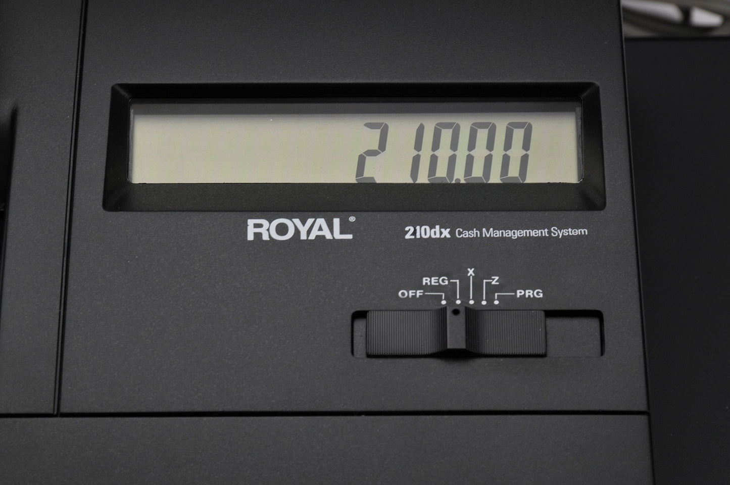 Refurbished Royal 210DX Cash Register (24 dept., 1500 PLU, thermal, fits US/Canada bills)