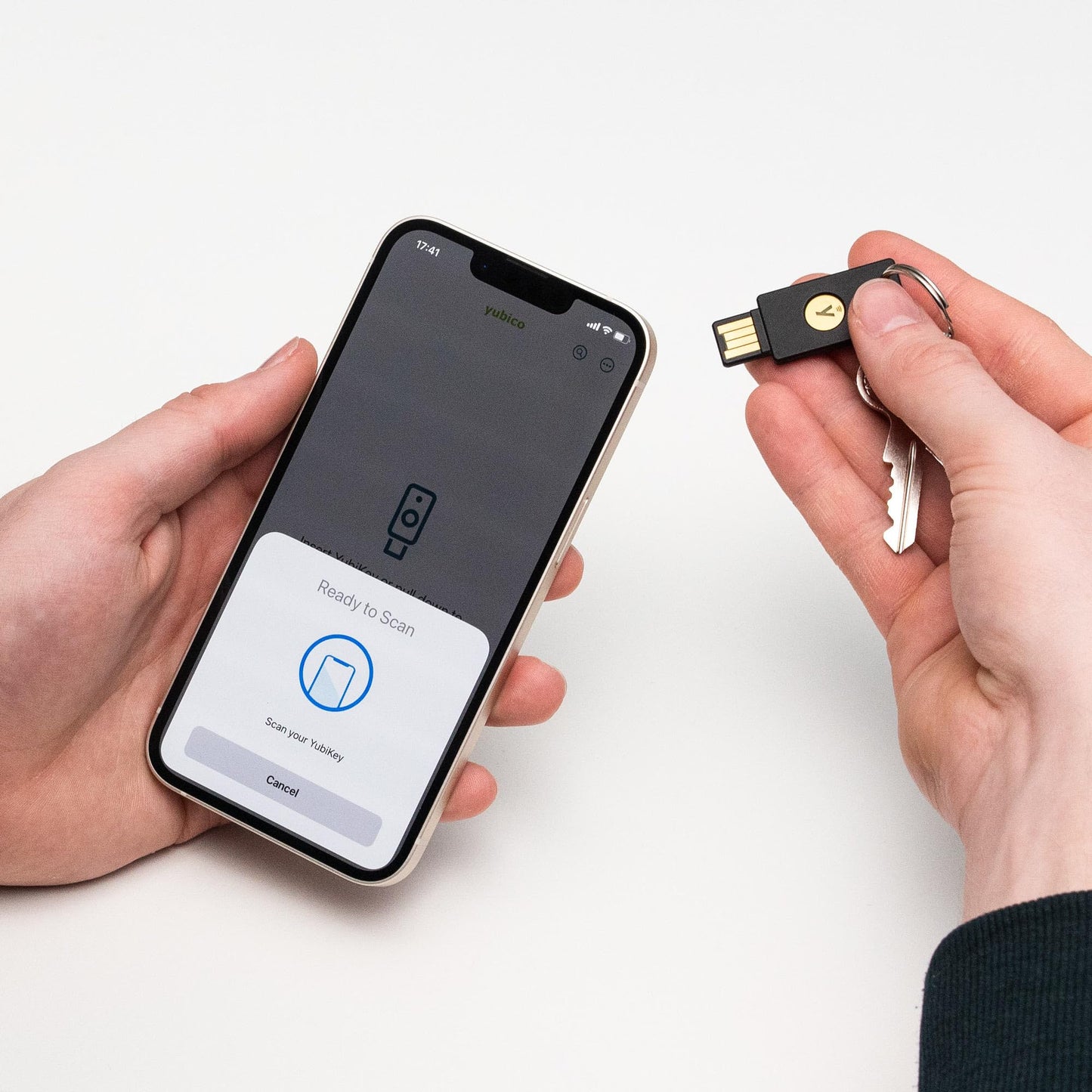 Yubico - YubiKey 5 NFC - Two-Factor authentication (2FA) Security Key, Connect via USB-A or NFC, FIDO Certified - Protect Your Online Accounts