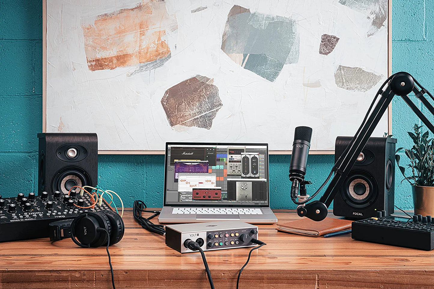 UA Volt 476P USB Audio Interface for recording, podcasting, and streaming with essential audio software, including $400 in UAD plug-ins
