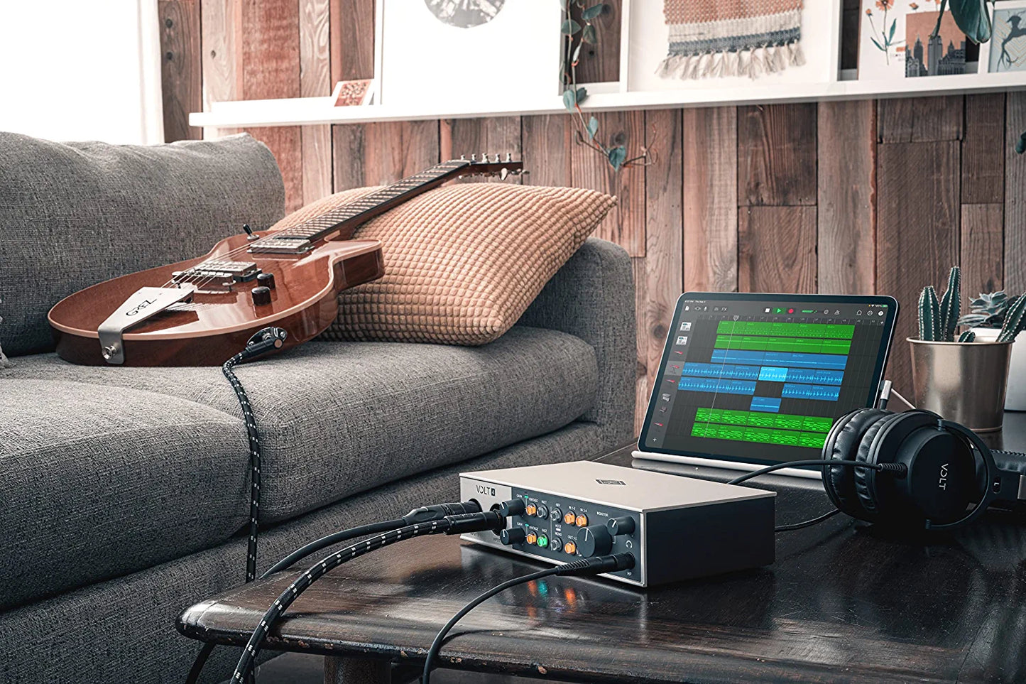 UA Volt 476P USB Audio Interface for recording, podcasting, and streaming with essential audio software, including $400 in UAD plug-ins
