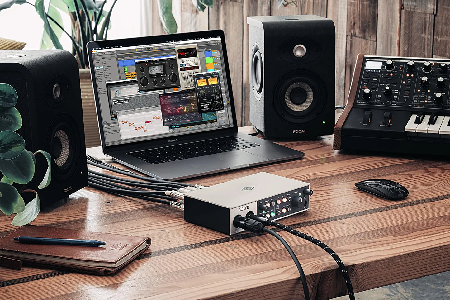 UA Volt 476P USB Audio Interface for recording, podcasting, and streaming with essential audio software, including $400 in UAD plug-ins