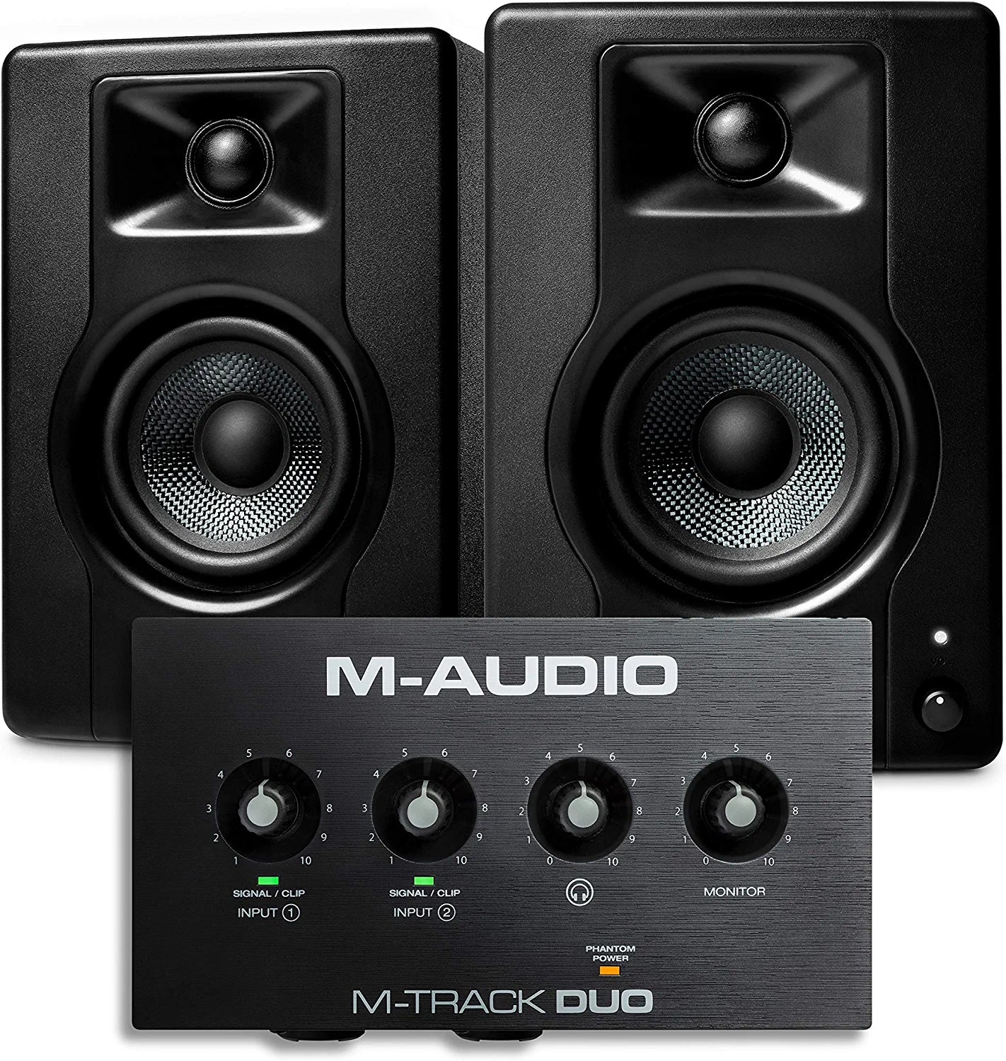 M-Audio M-Track Solo – USB Audio Interface for Recording, Streaming and Podcasting with XLR, Line and DI Inputs, Plus a Software Suite Included