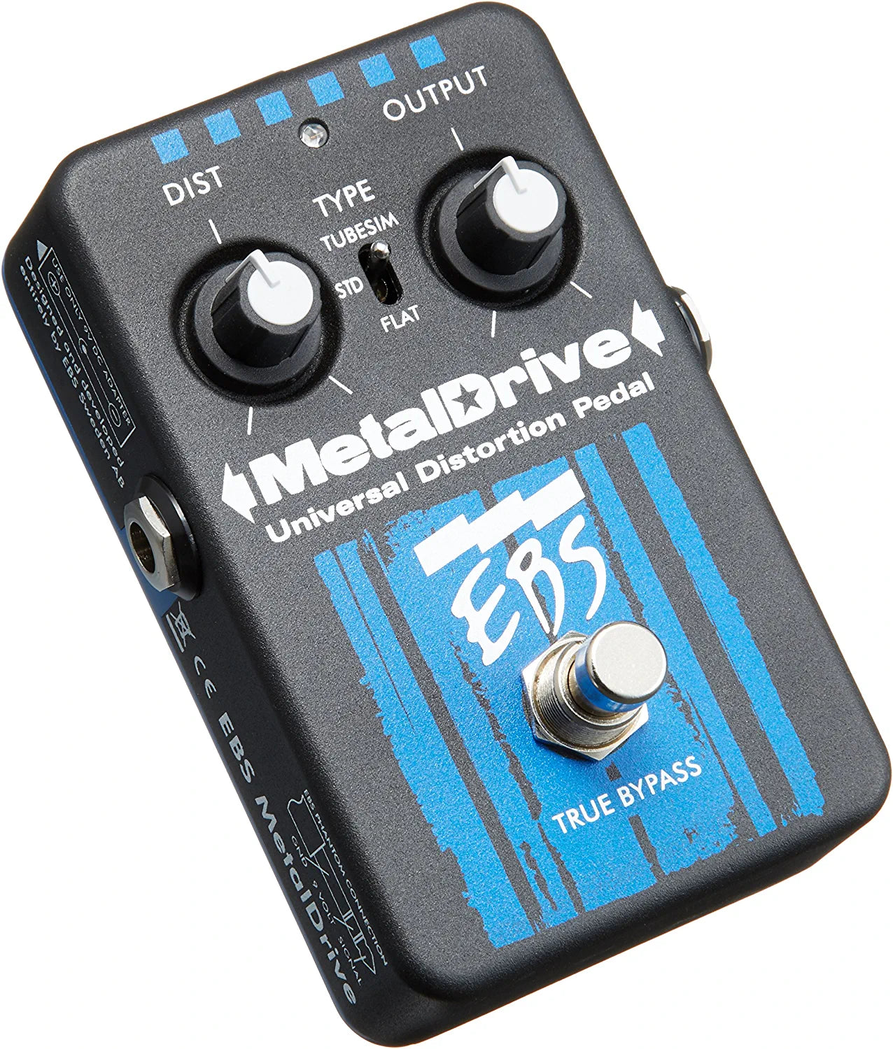 EBS Metal Drive High Gain Bass Distortion Overdrive Pedal