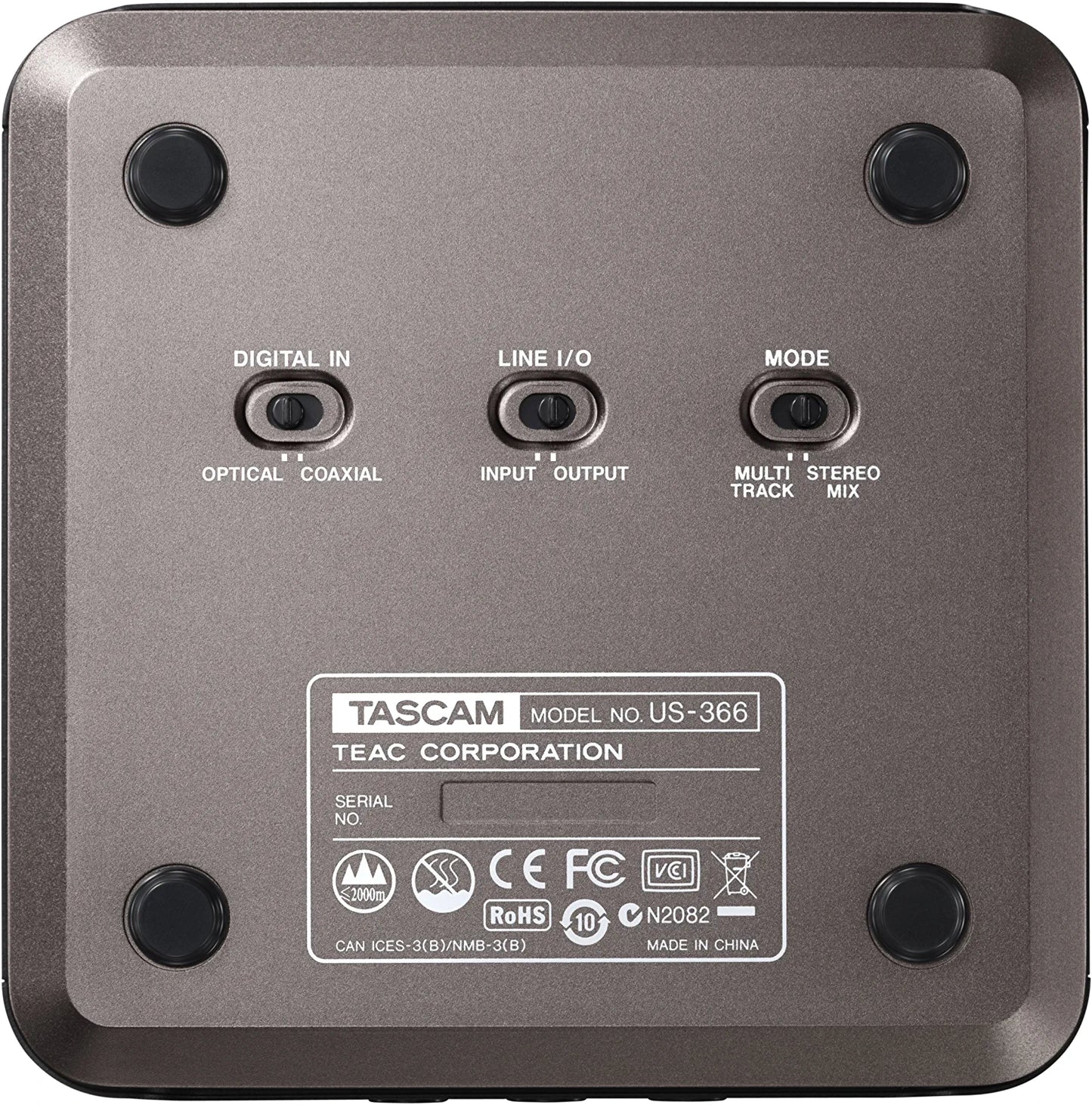 TASCAM US-366 4-In/6-Out or 6-In/4-Out USB Audio Interface